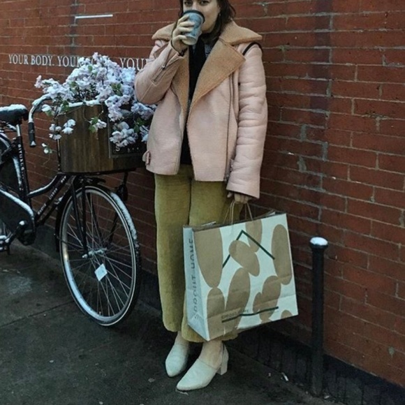 Nasty Gal Jackets & Blazers - Nasty Gal pink aviator coat